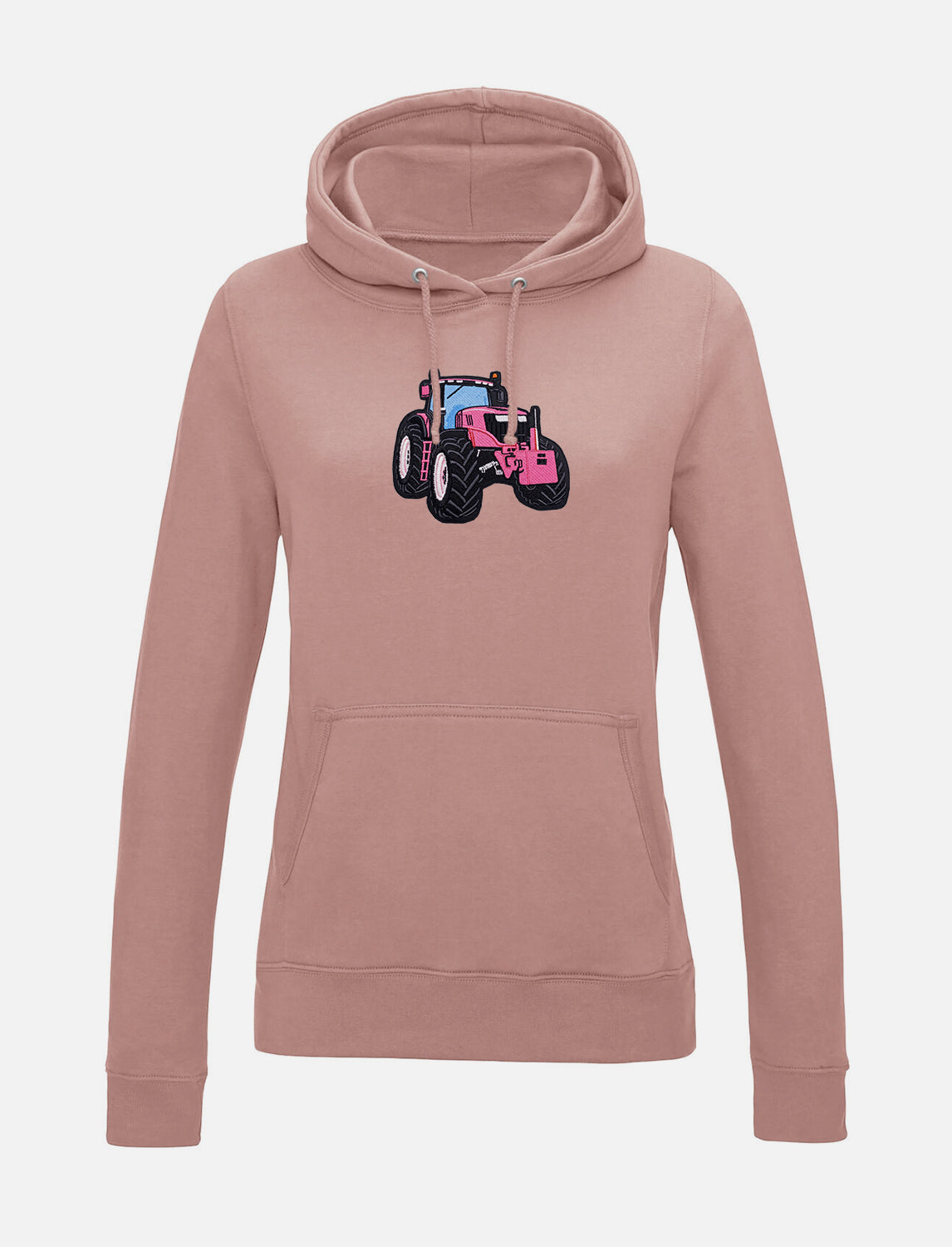 Damen-Hoodie mit Traktor-Stickerei