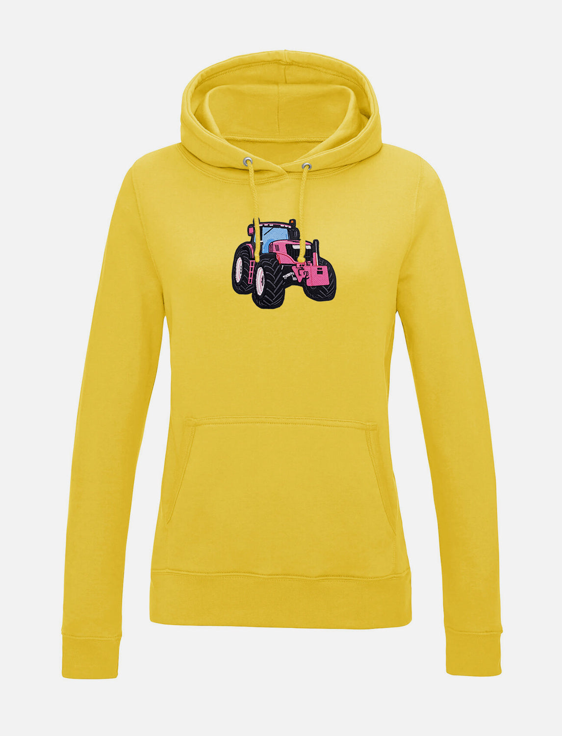 Damen-Hoodie mit Traktor-Stickerei