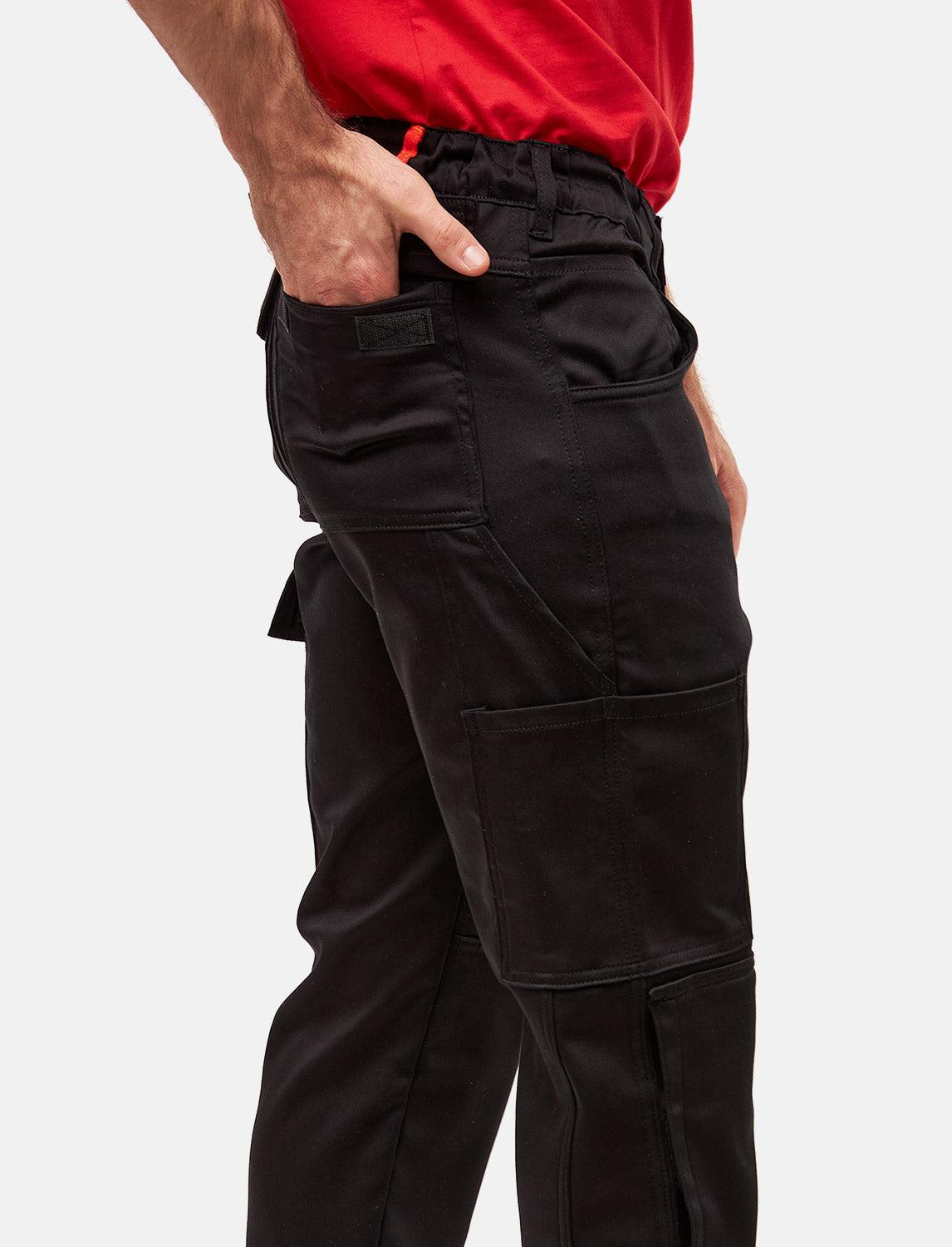 Herren Thermo Cargo Hose Stretch Outdoor Arbeitshose Winter Fleece