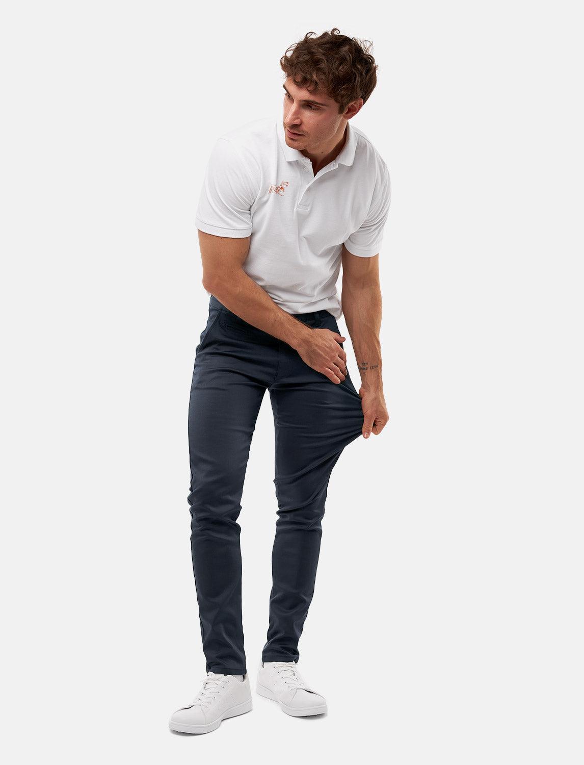Herren Chino Hose Stretch Slim Fit