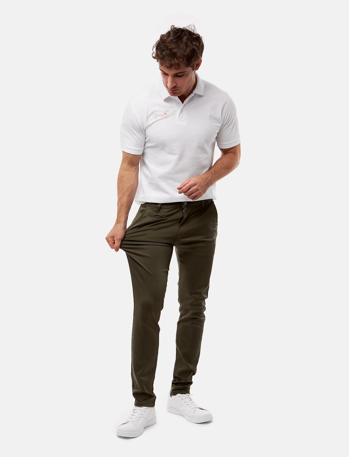Herren Chino Hose Stretch Slim Fit