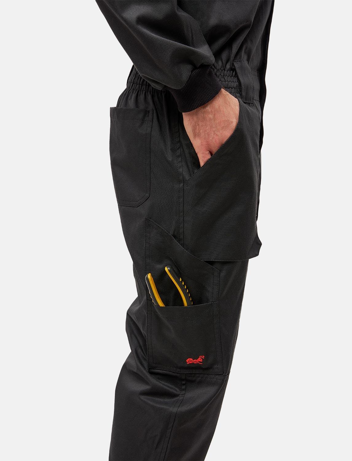 Herren Arbeitsoverall mit Knieverstärkung Kiel easyClean wasserabweisend, Rallyekombi