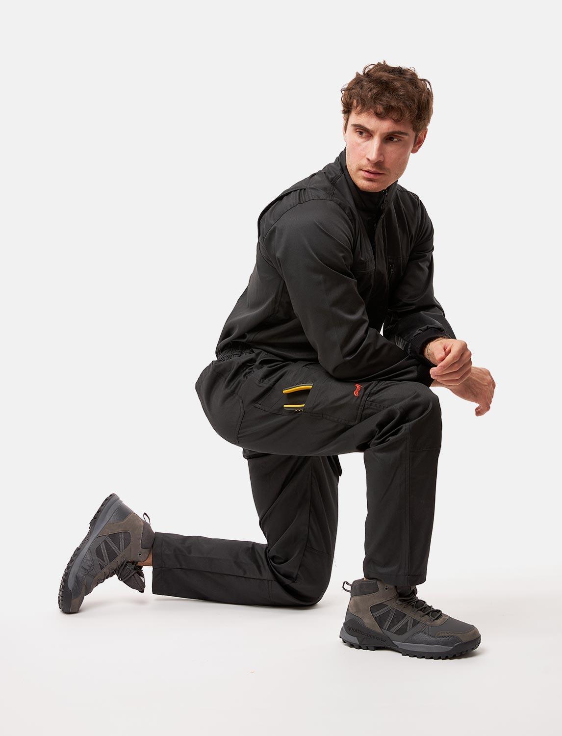 Herren Arbeitsoverall mit Knieverstärkung Kiel easyClean wasserabweisend, Rallyekombi