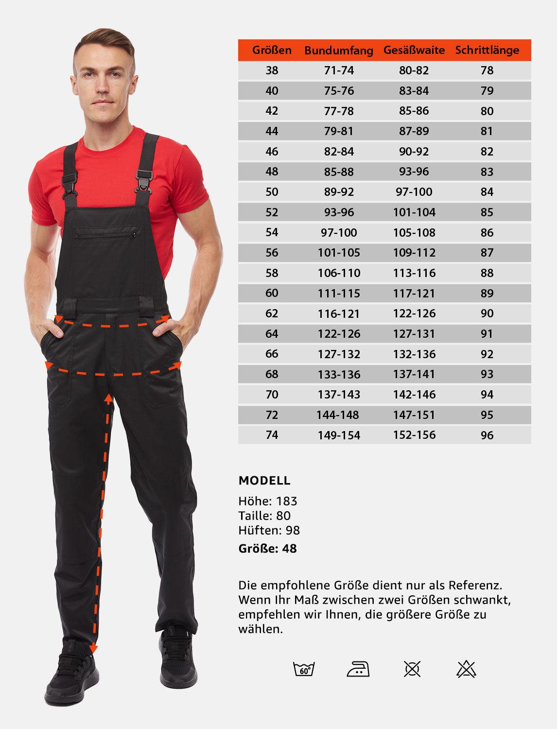 Herren Arbeitslatzhose mit Stretchbund easyClean wasserabweisend Regular Fit