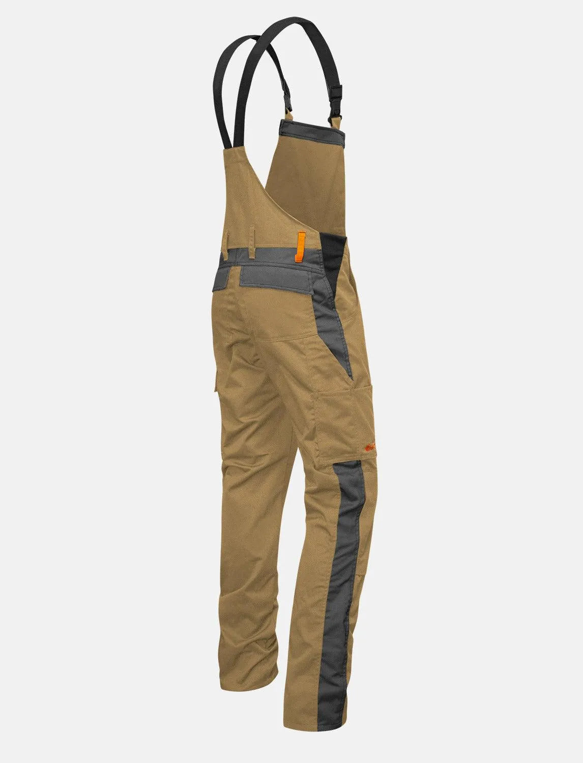 Herren Arbeitshose Latzhose mit Kniepolstertaschen Regular Fit