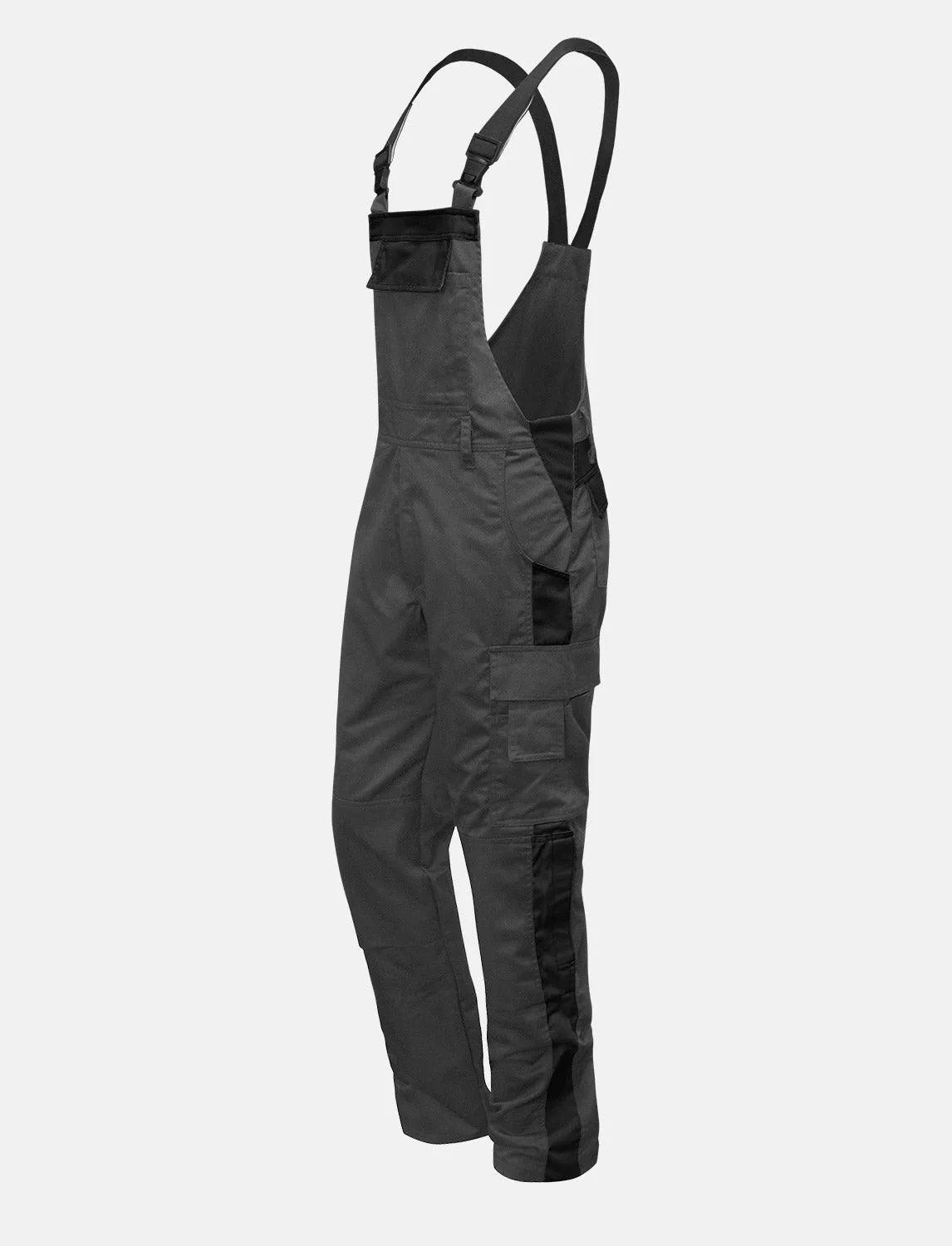 Herren Arbeitshose Latzhose mit Kniepolstertaschen Regular Fit