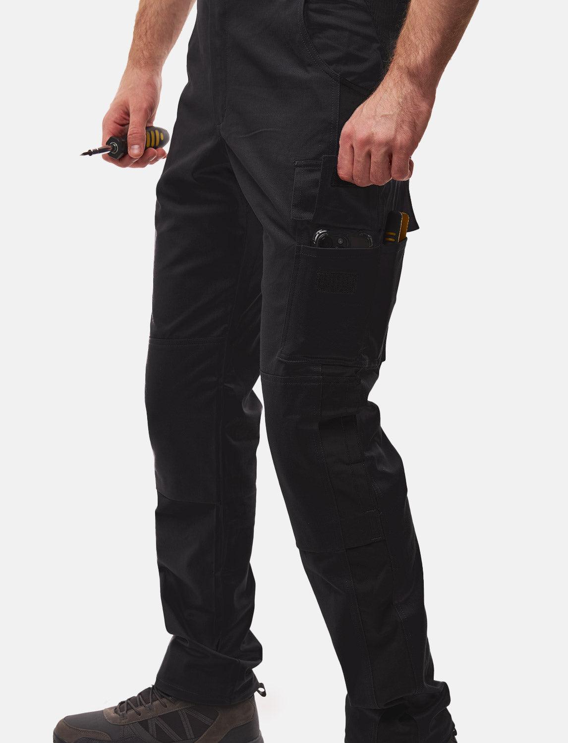 komplette Stretch Herren Arbeitslatzhose mit Kniepolstertaschen Regular Fit
