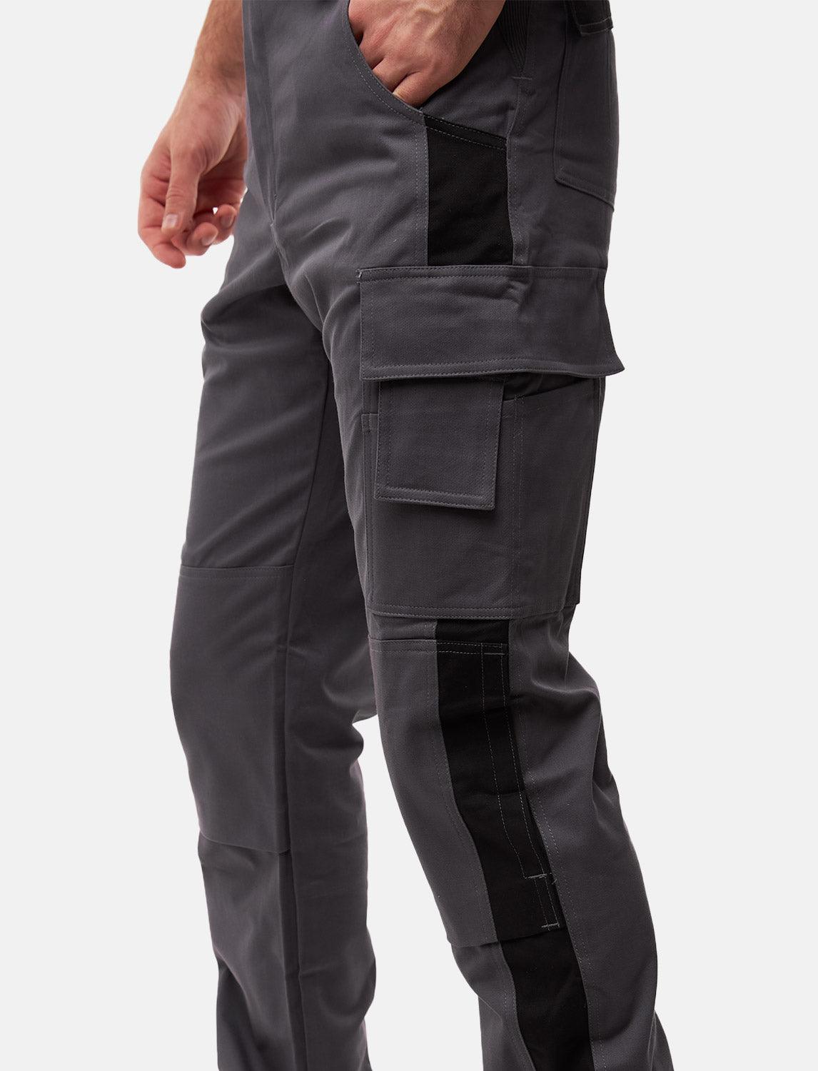 komplette Stretch Herren Arbeitslatzhose mit Kniepolstertaschen Regular Fit