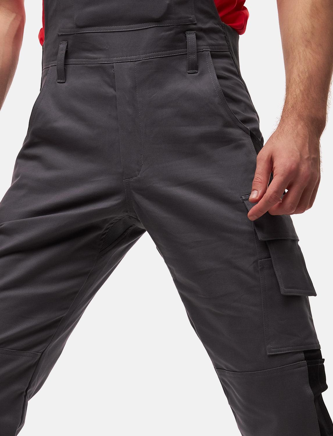 komplette Stretch Herren Arbeitslatzhose mit Kniepolstertaschen Regular Fit