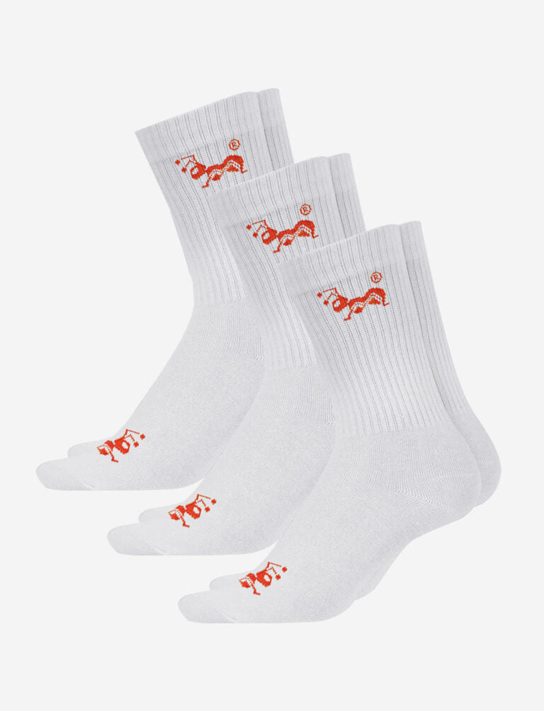 Lange Tennissocken Unisex mit Frotteesohle