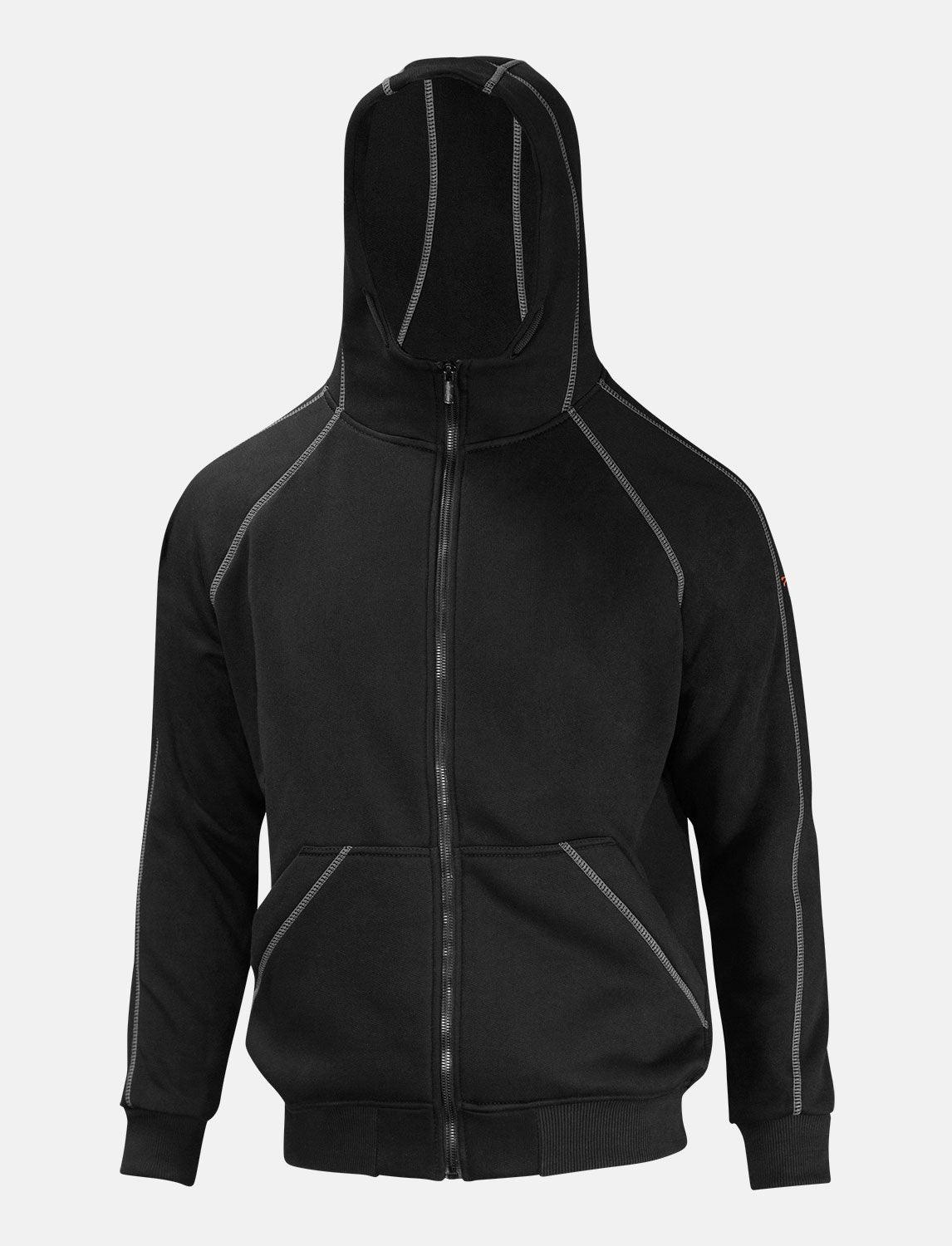 Herren Hoodie mit Reißverschluss Outdoor Kapuzenpullover Winter Fleece