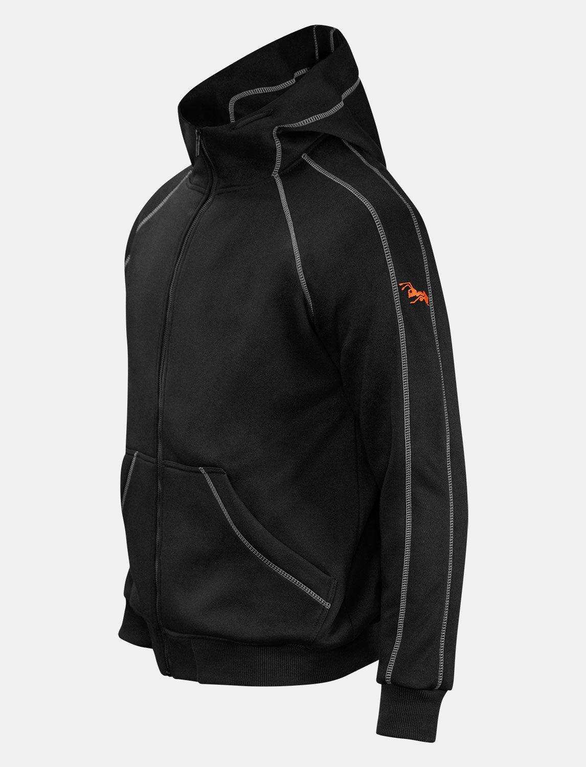 Herren Hoodie mit Reißverschluss Outdoor Kapuzenpullover Winter Fleece