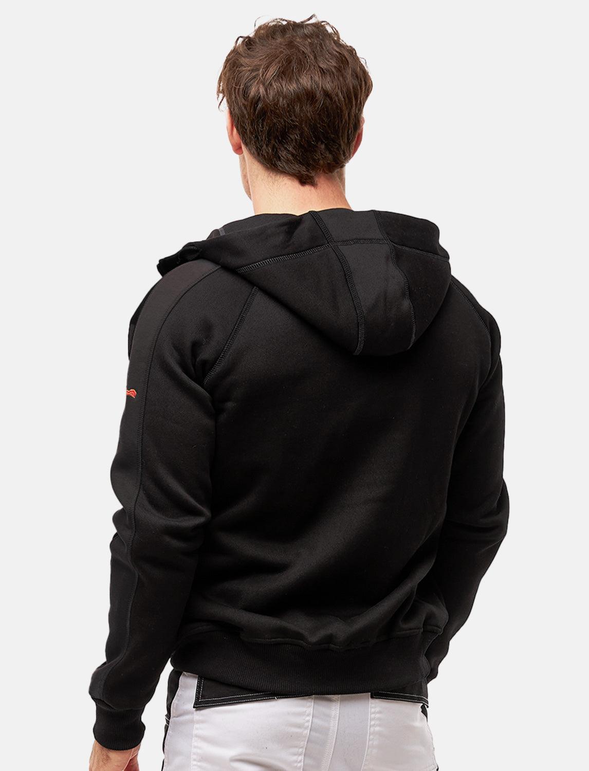 Herren Hoodie mit Reißverschluss Outdoor Kapuzenpullover Winter Fleece