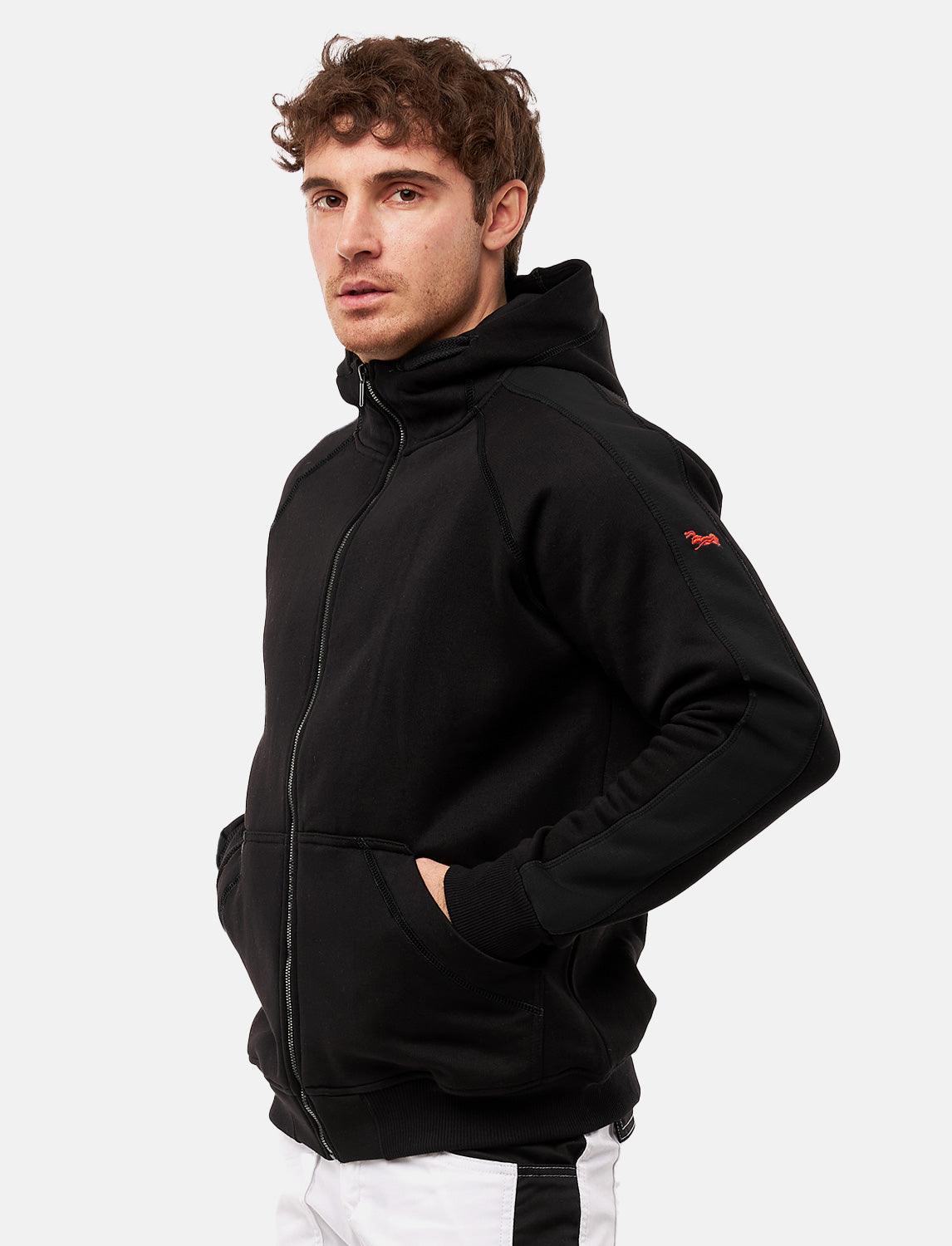 Herren Hoodie mit Reißverschluss Outdoor Kapuzenpullover Winter Fleece