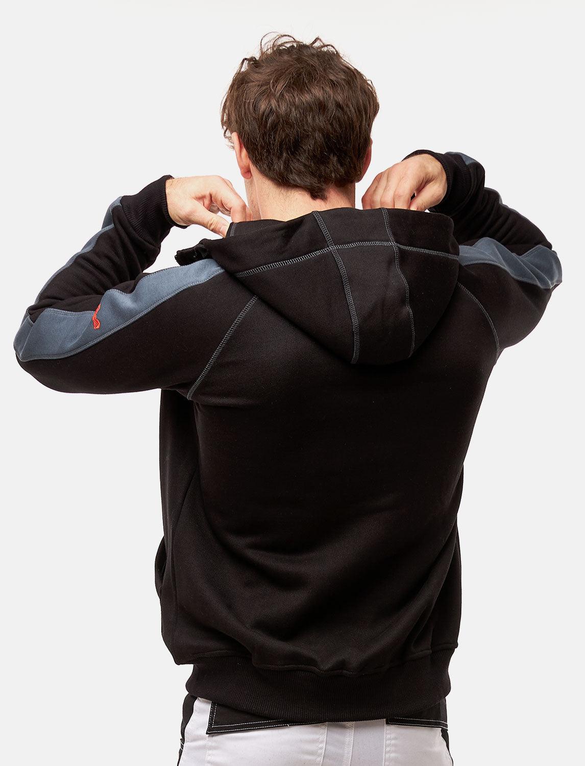 Herren Hoodie mit Reißverschluss Outdoor Kapuzenpullover Winter Fleece