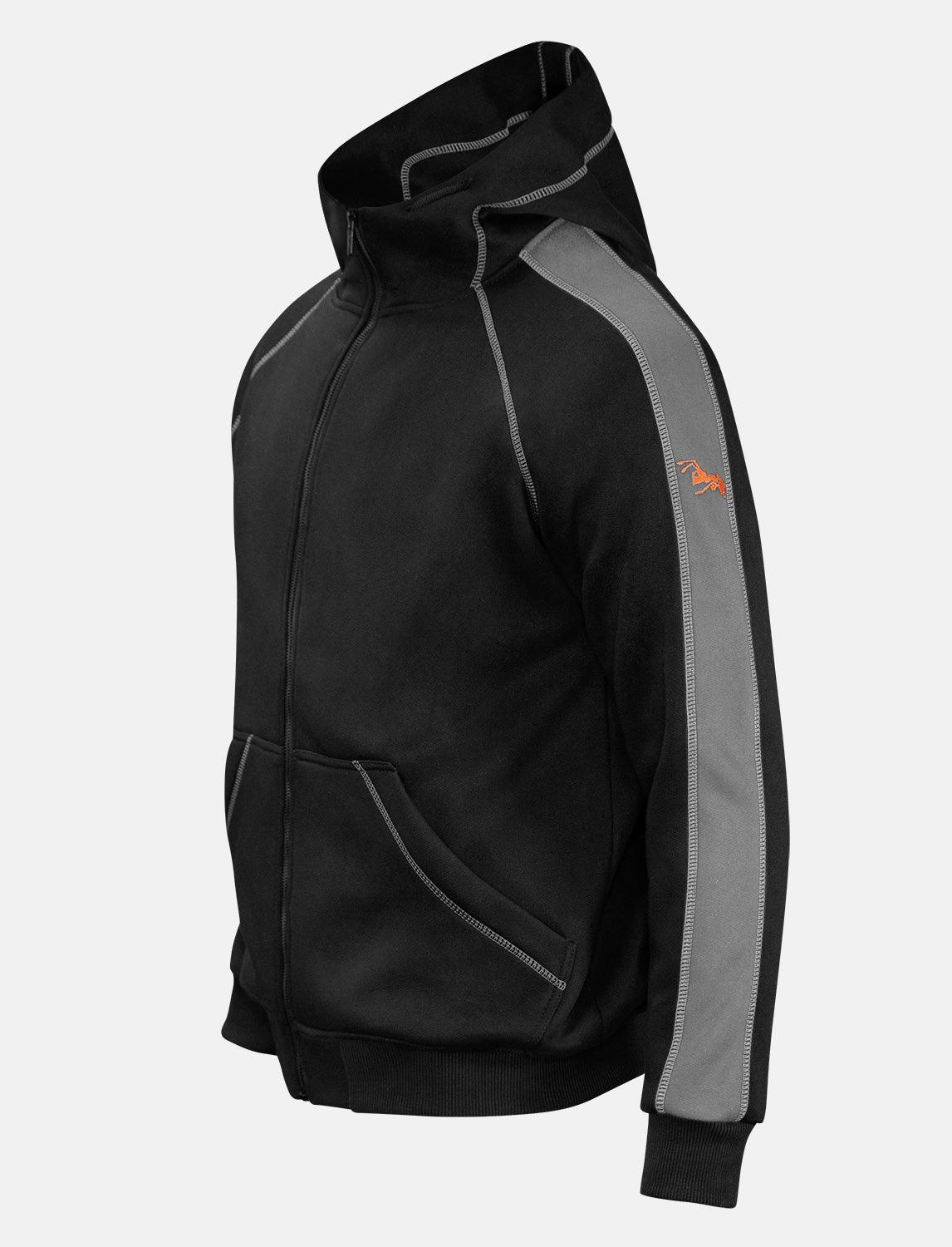 Herren Hoodie mit Reißverschluss Outdoor Kapuzenpullover Winter Fleece