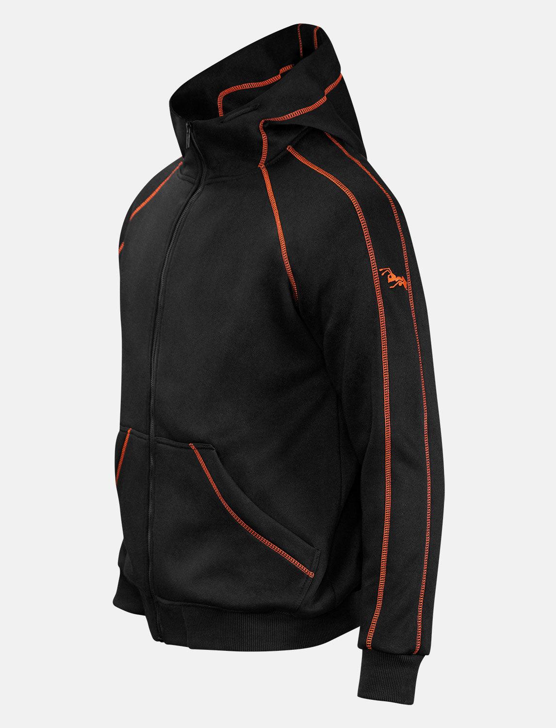 Herren Hoodie mit Reißverschluss Outdoor Kapuzenpullover Winter Fleece