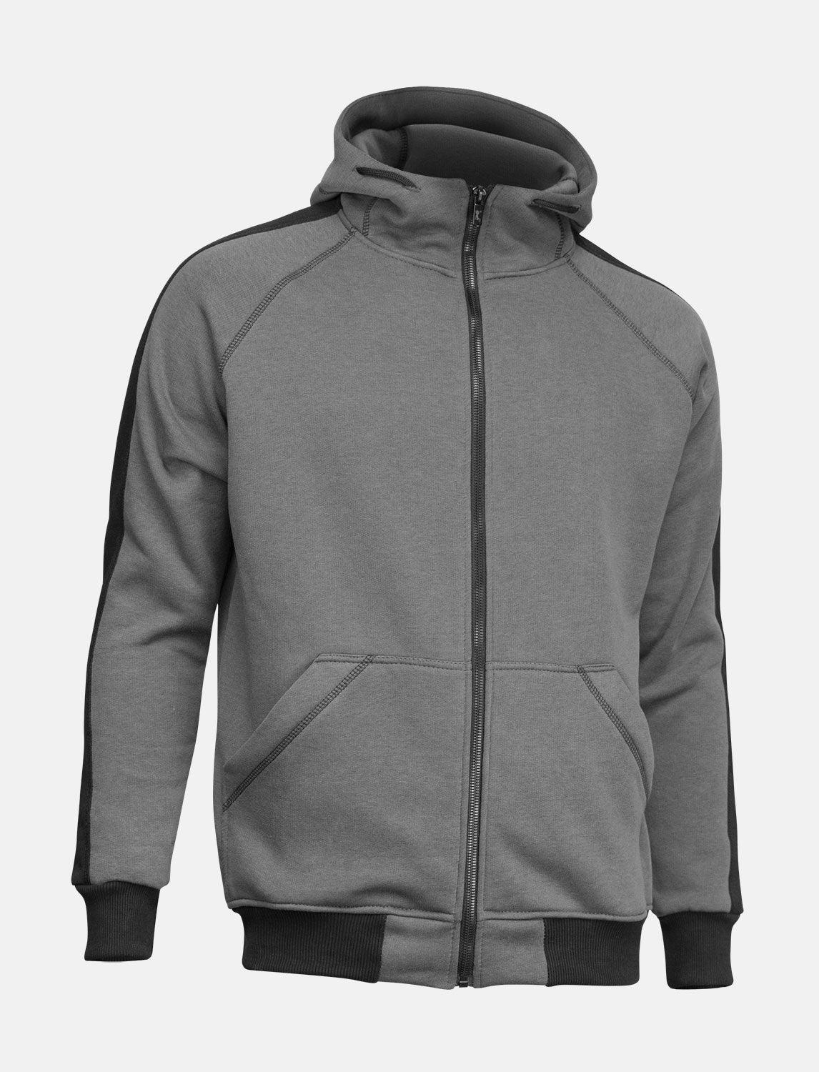 Herren Hoodie mit Reißverschluss Outdoor Kapuzenpullover Winter Fleece