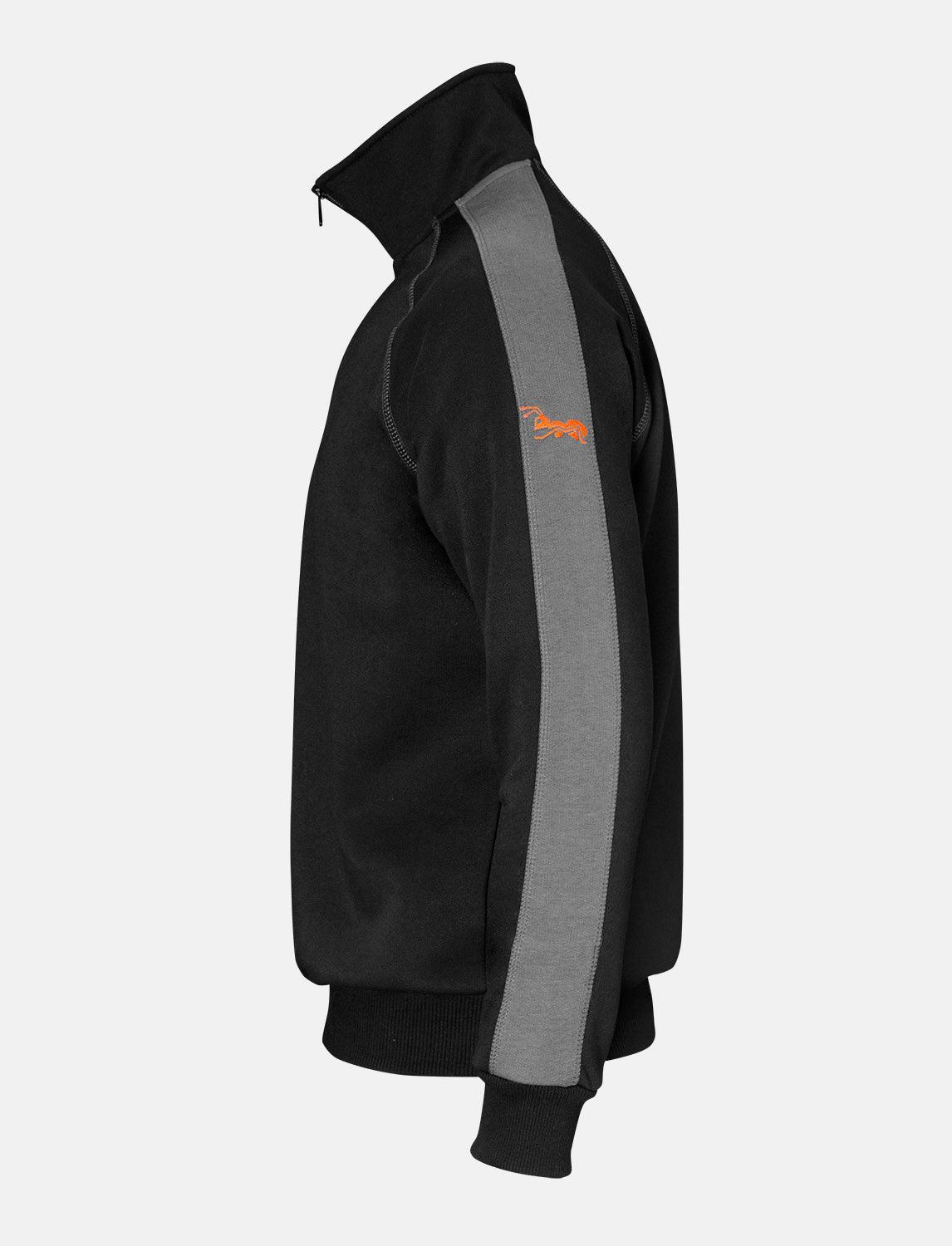 Herren Pullover Stehkragen Sweatshirt Zip Neck