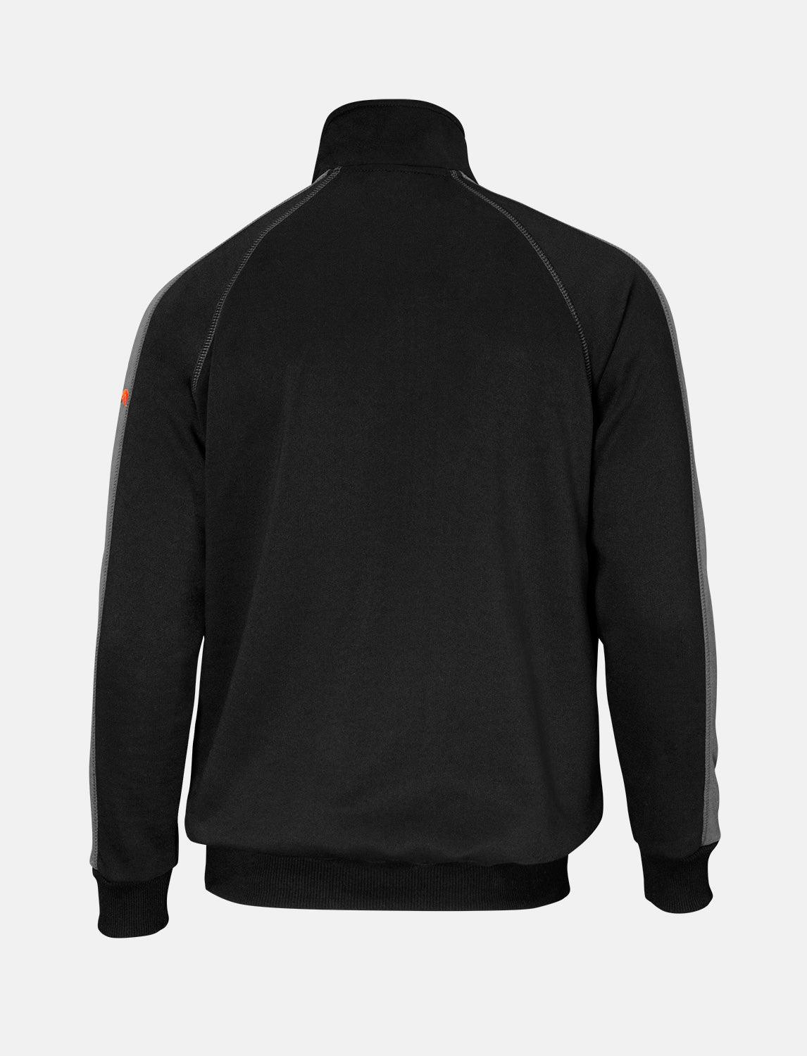 Herren Pullover Stehkragen Sweatshirt Zip Neck