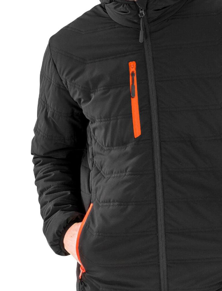 Showerproof Herren Outdoor - Jacke – atmungsaktiv, winddicht mit Fleece - Futter & Kontrast-Reißverschlüssen