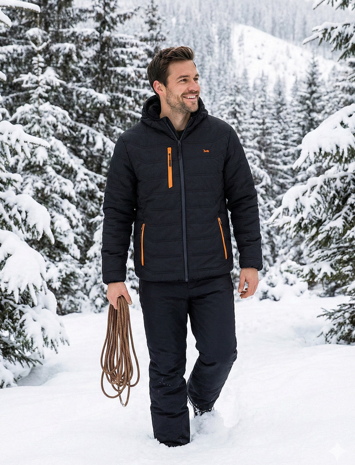 Showerproof Herren Outdoor-Jacke – atmungsaktiv, winddicht mit Fleece-Futter & Kontrast-Reißverschlüssen