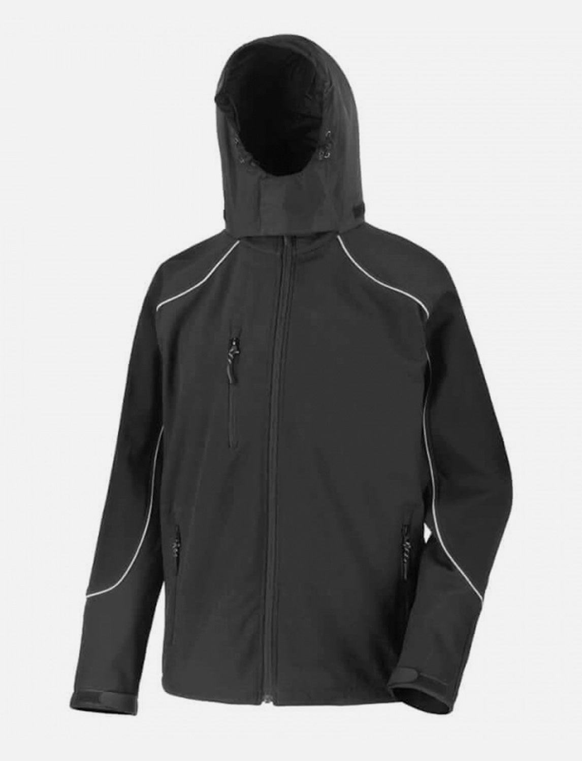 Herren Jacke Hooded Softshell, Microfleece, Wind- und wasserdicht