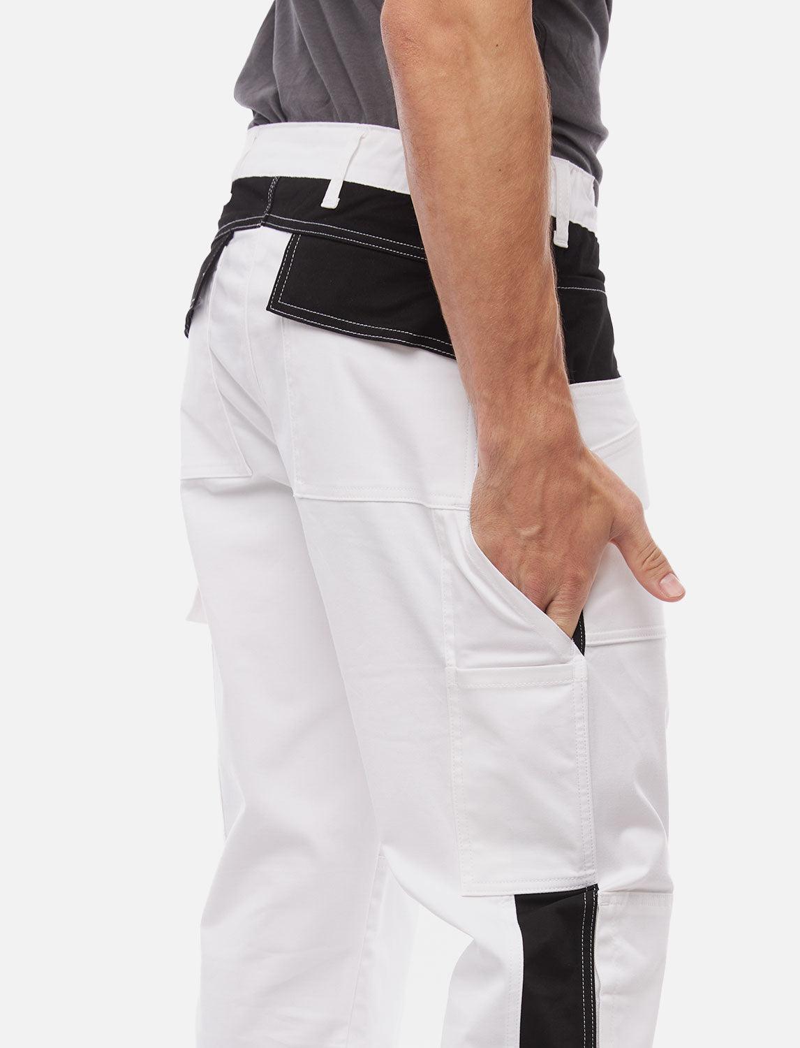 Herren Malerhose Stretch mit Kniepolstertaschen Sommer Leichter Stoff