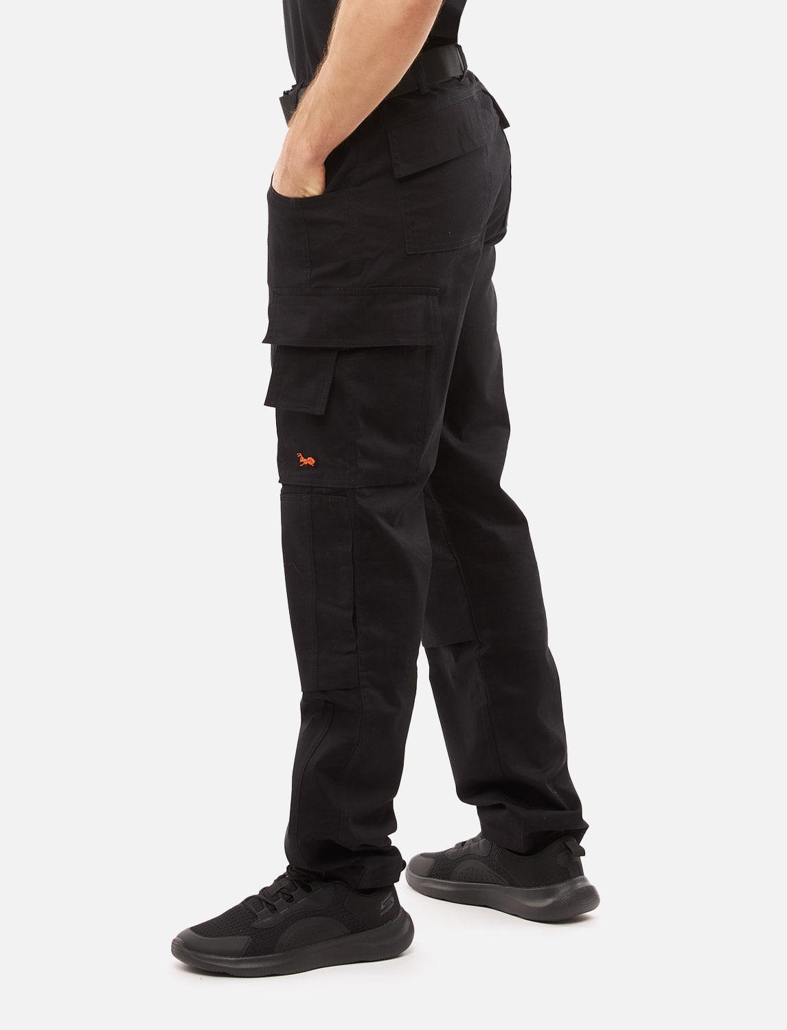 Herren Arbeitshose mit Kniepolstertaschen aus Strong Stretch Baumwolle
