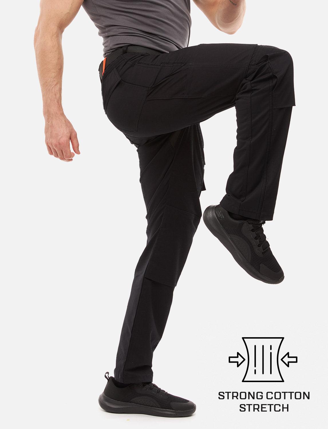Herren Arbeitshose mit Kniepolstertaschen aus Strong Stretch Baumwolle