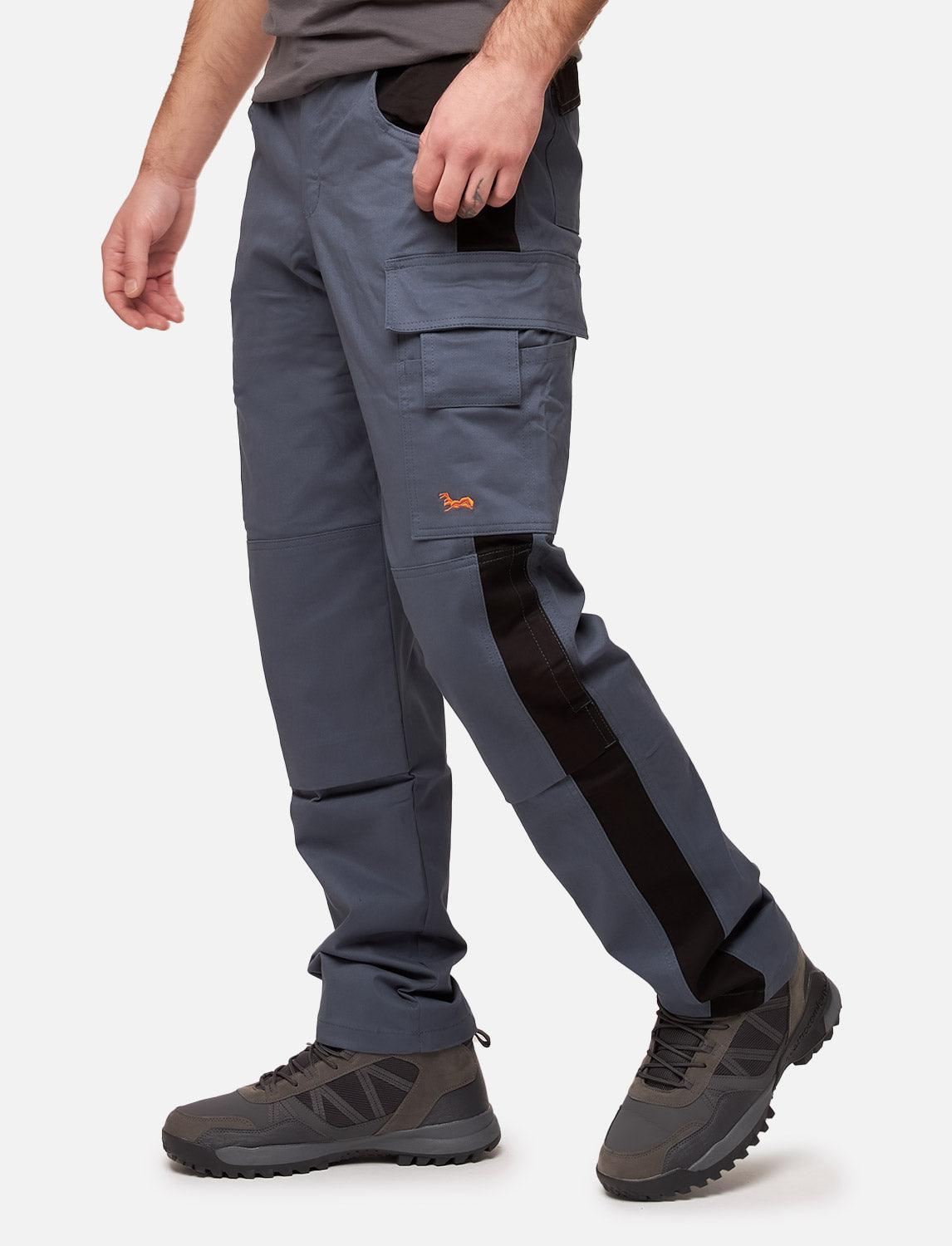 Herren Arbeitshose mit Kniepolstertaschen aus Strong Stretch Baumwolle