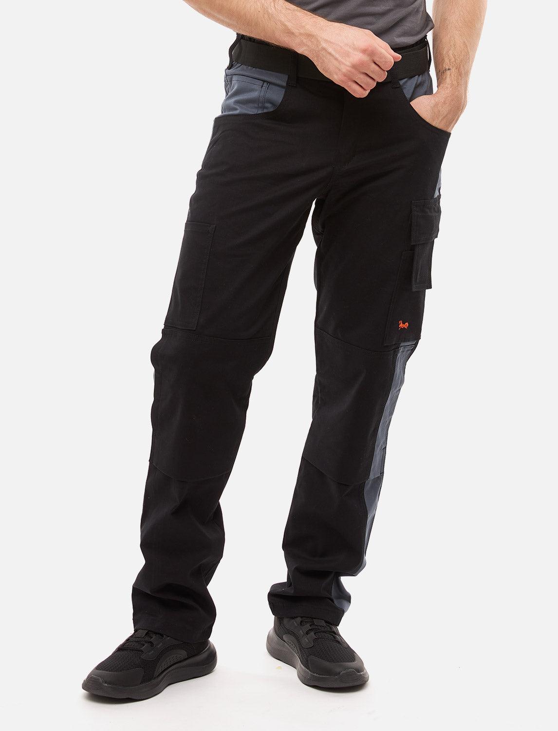 Herren Arbeitshose mit Kniepolstertaschen aus Strong Stretch Baumwolle