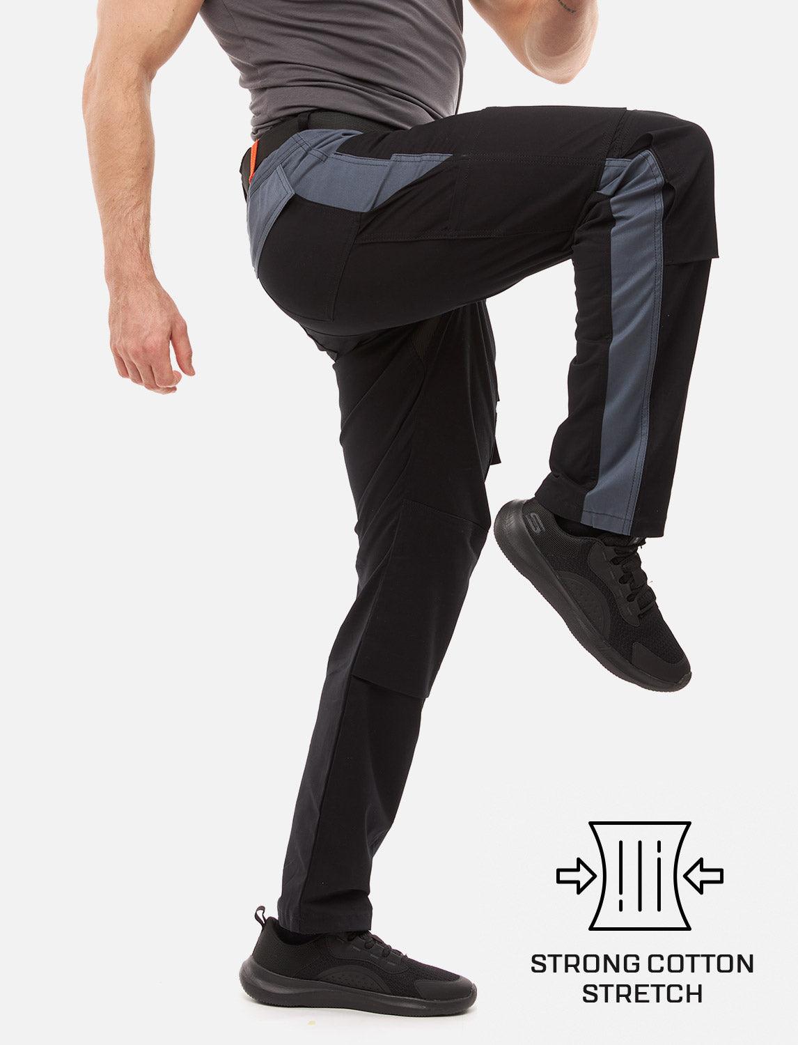 Herren Arbeitshose mit Kniepolstertaschen aus Strong Stretch Baumwolle