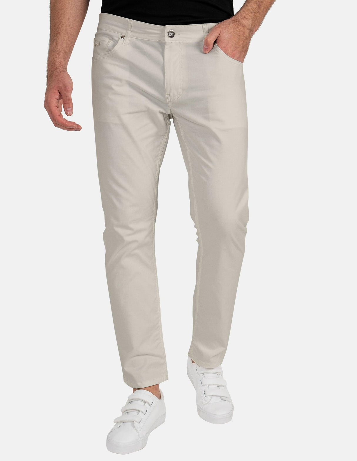 Herren Chino Hose Casual mit Stretch Baumwolle Regular Fit