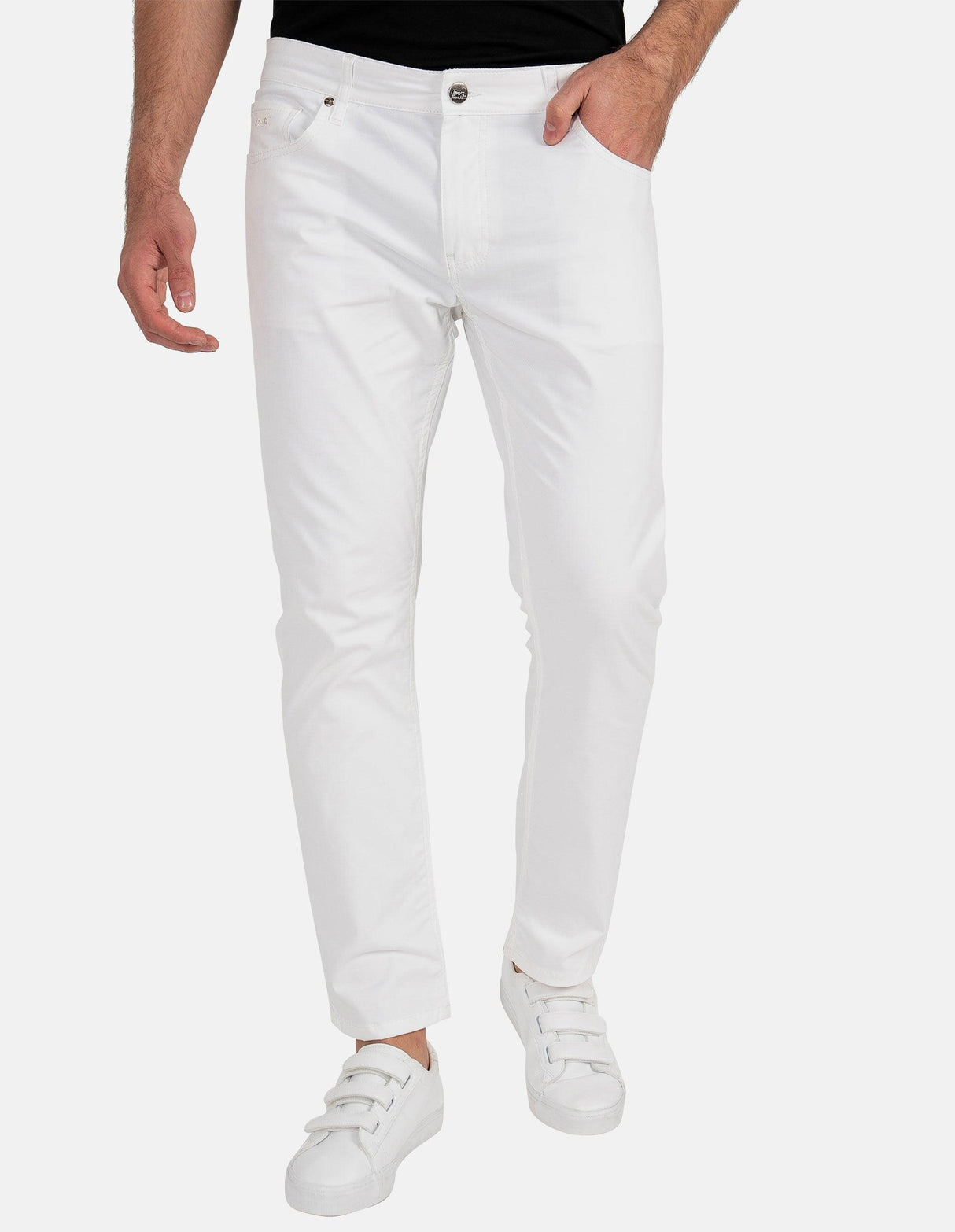 Herren Chino Hose Casual mit Stretch Baumwolle Regular Fit