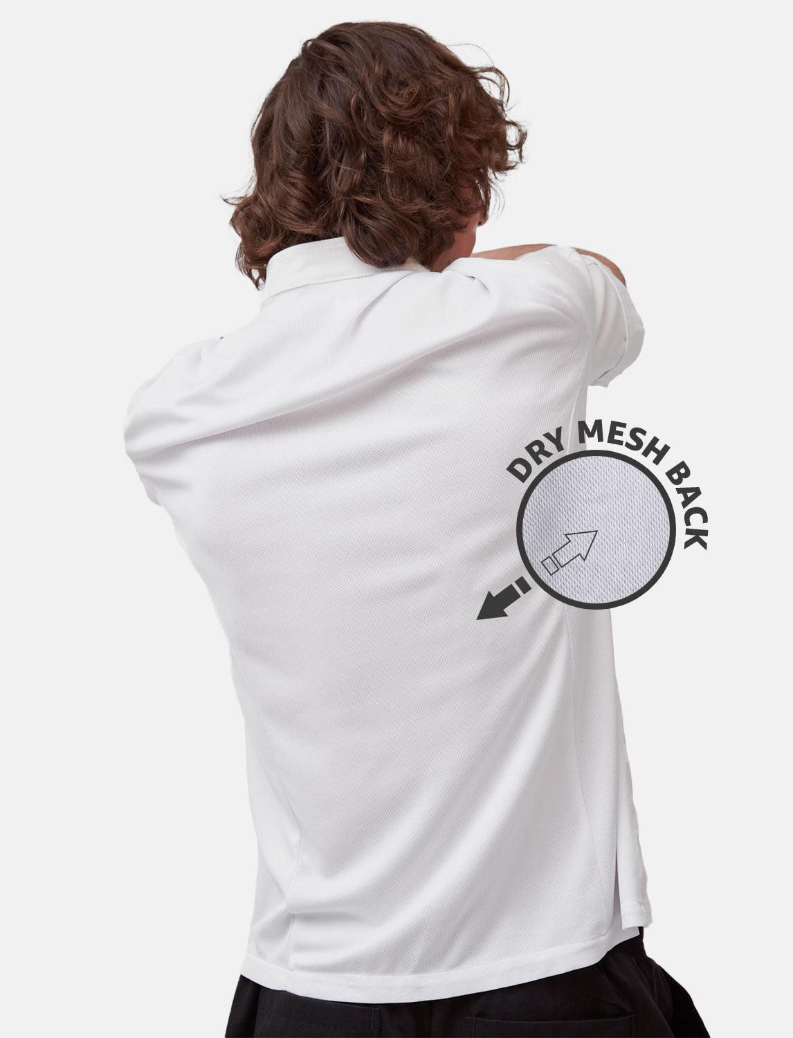 Herren Kochjacke mit dryMesh Rücken und Druckknöpfen Kurzarm Slim Fit