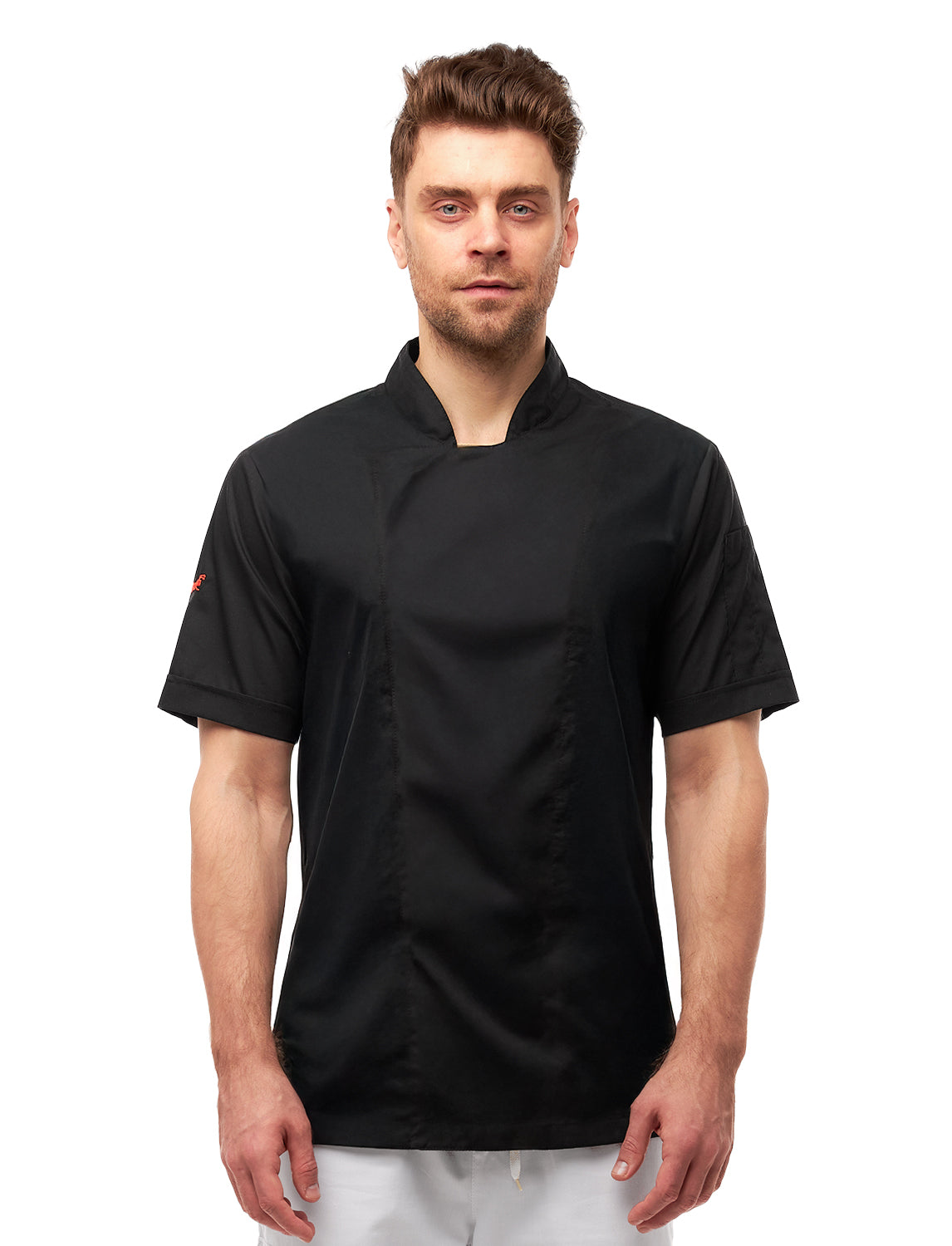 easyMove Kochjacke Herren Kurzarm mit dryMesh Einsatz - Druckknöpfen