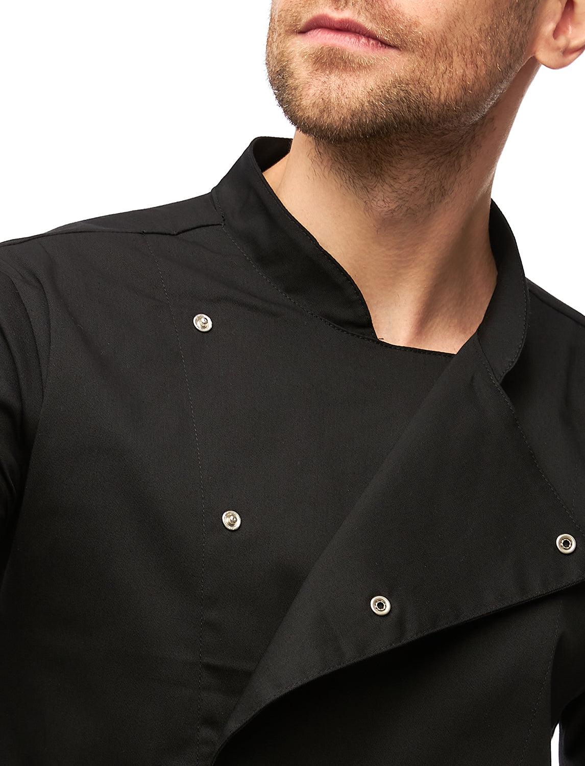 easyMove Kochjacke Herren Kurzarm mit dryMesh Einsatz - Druckknöpfen