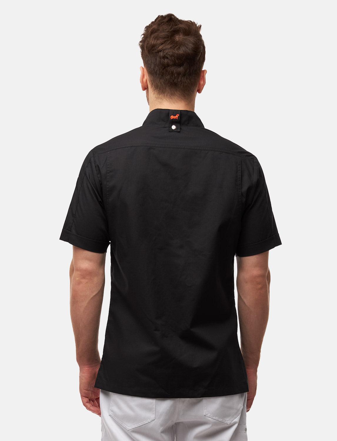 100% Baumwolle leichte Kochjacke Herren Kurzarm inkl. Kugelknöpfe Regular Fit