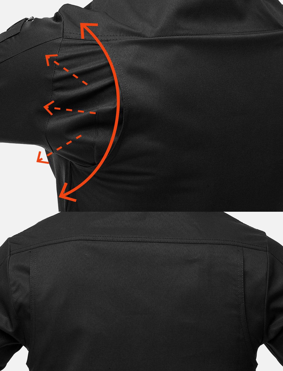 easyMove Herren Kochjacke Kurzarm inkl. Kugelknöpfe Regular Fit