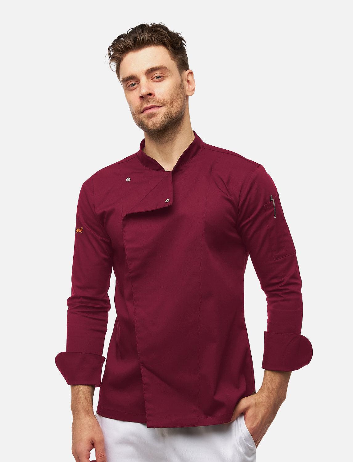 Kochjacke Herren Langarm easyMove mit dryMesh Einsatz – Druckknöpfen