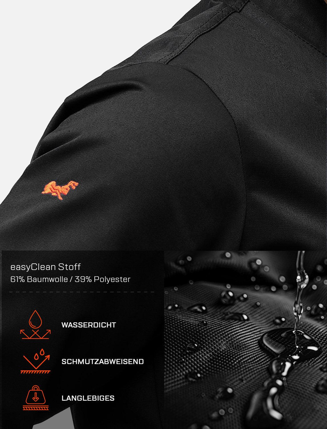 Kochjacke Herren Langarm easyMove mit dryMesh Einsatz – Druckknöpfen