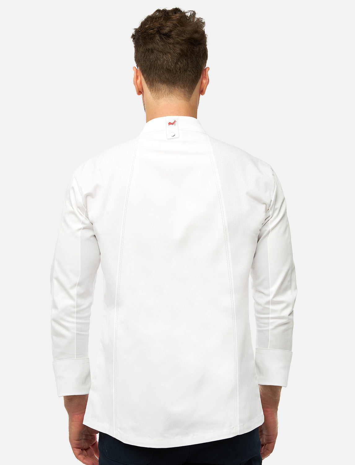 moderne Kochjacke Herren Langarm mit Druckknöpfen easyMove und dryMesh