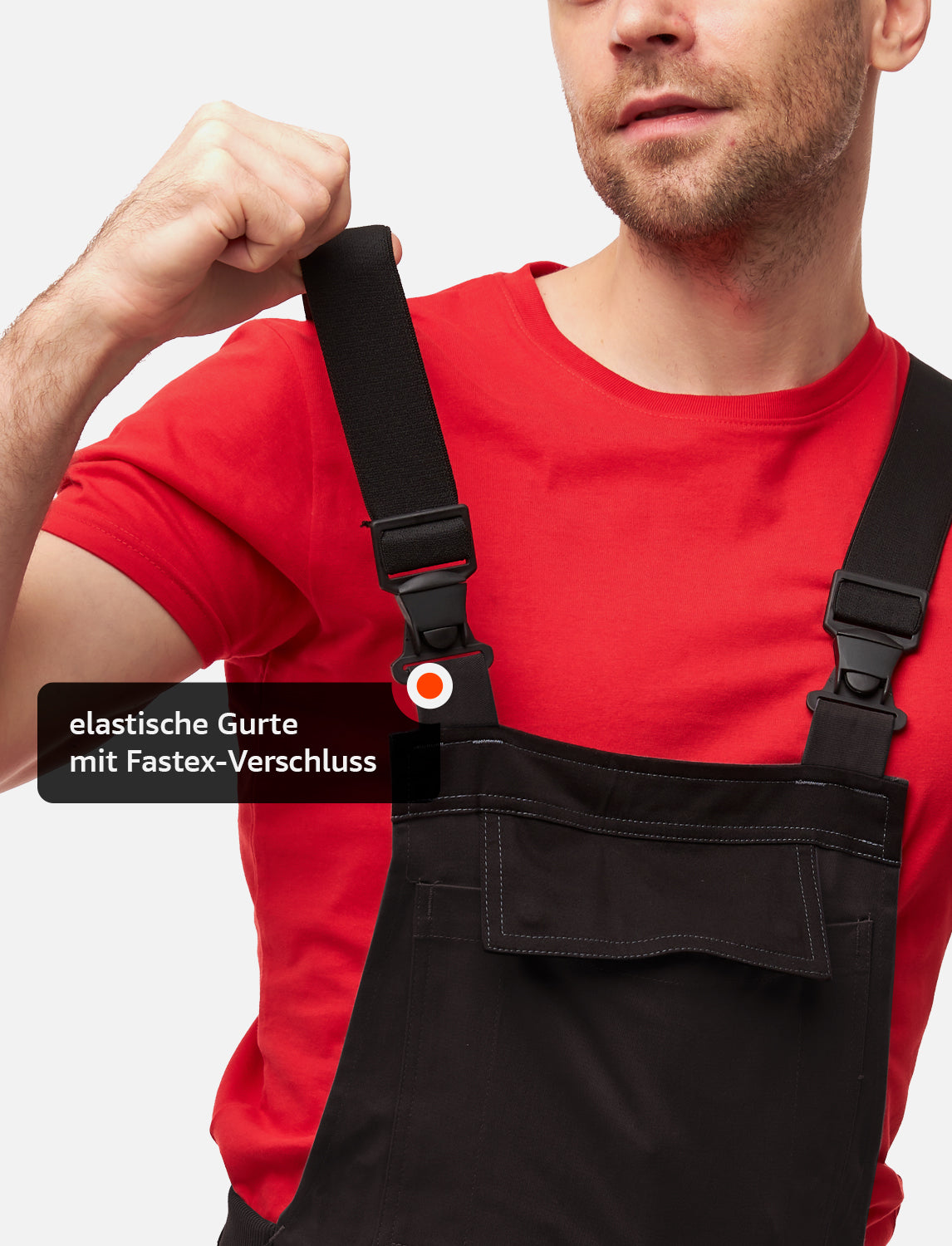 Herren Arbeitslatzhose Robuste Schwarz für Handwerk und Bau