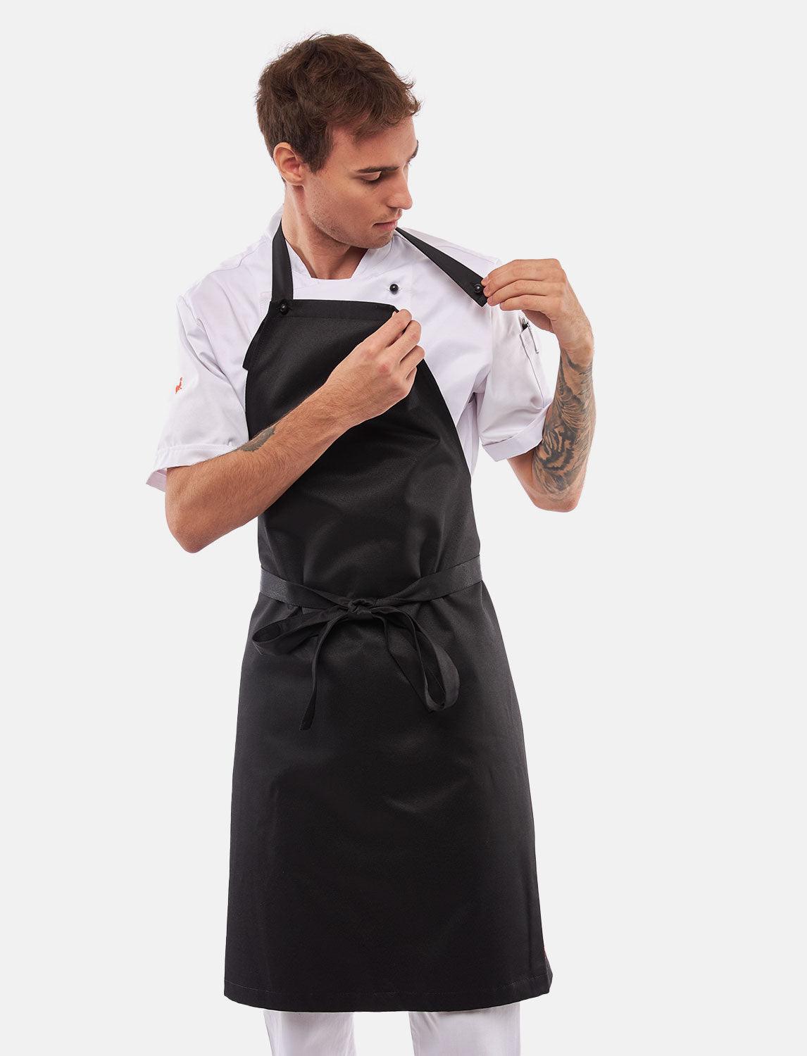 freeNeck Latzschürze wasserabweisend Kochschürze Unisex 105x70 cm