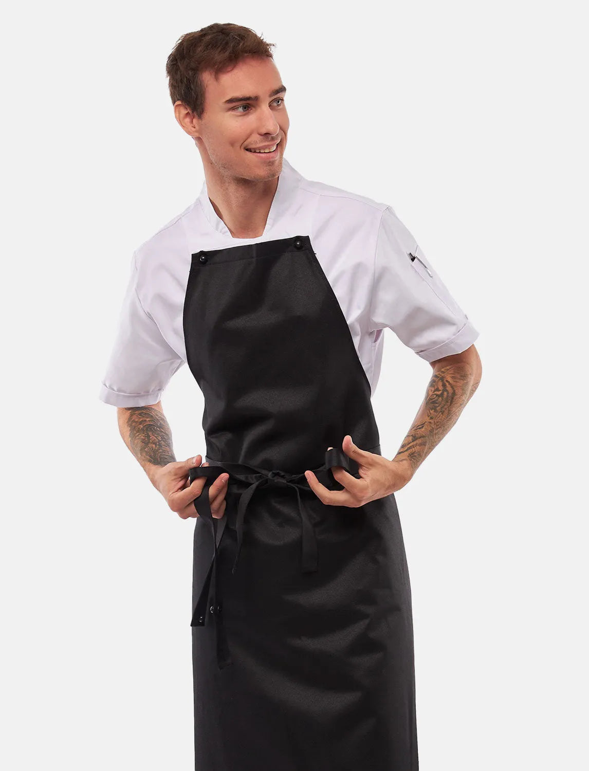 freeNeck Latzschürze wasserabweisend Kochschürze Unisex 105x70 cm