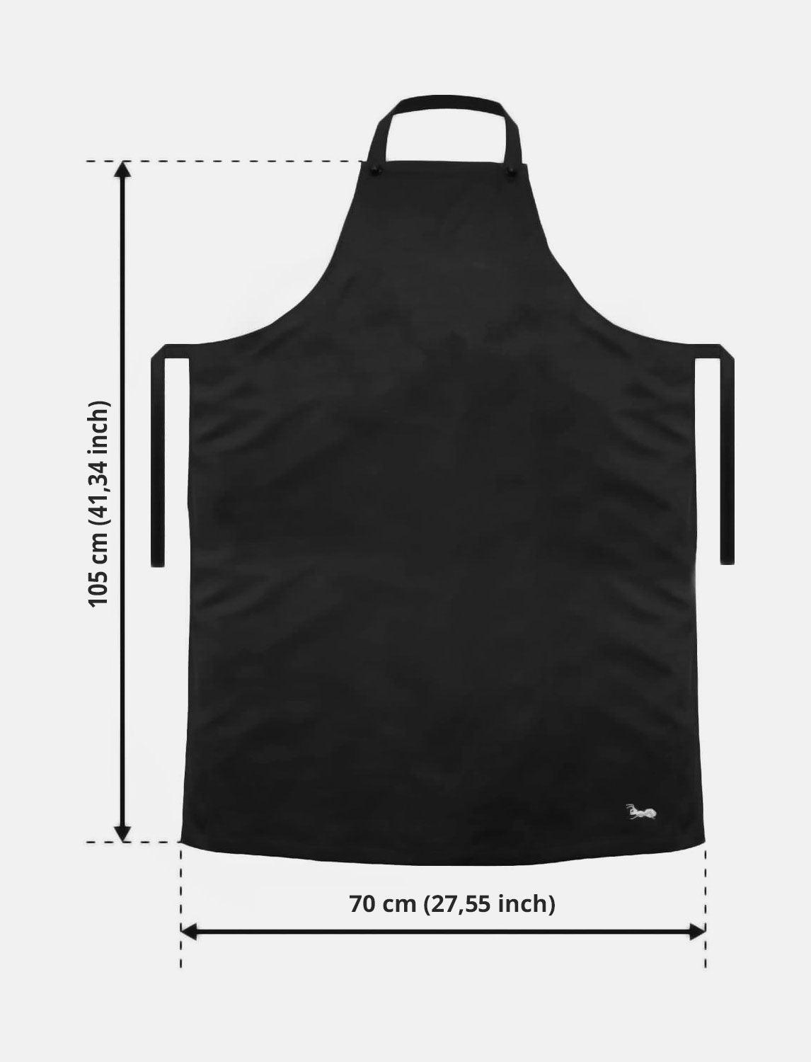 freeNeck Latzschürze wasserabweisend Kochschürze Unisex 105x70 cm