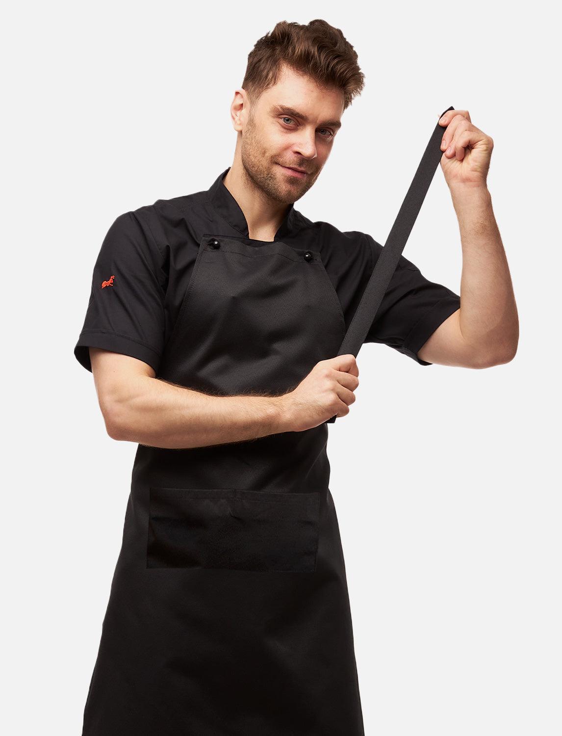 freeNeck Latzschürze mit Taschen wasserabweisend Kochschürze Unisex 105×70 cm