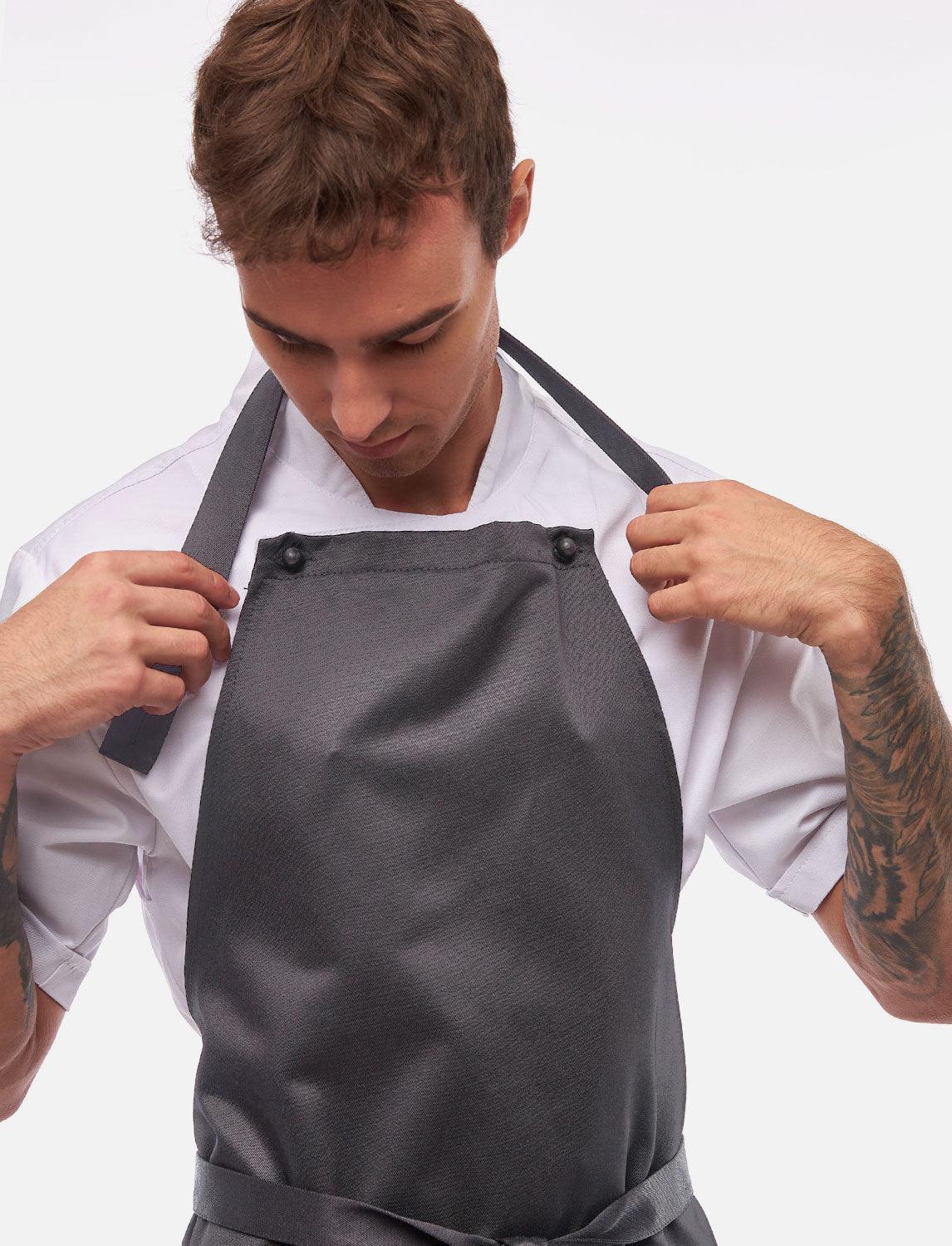 freeNeck Latzschürze mit Taschen wasserabweisend Kochschürze Unisex 105×70 cm