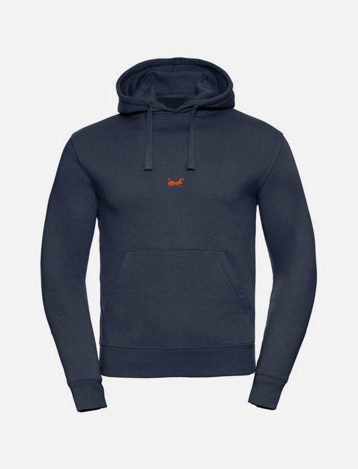 Kapuzenpullover für Herren mit Kängurutasche Doppellagiger Kapuze Flachem Kordelzug und Schmaler Passform